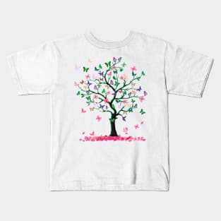 Funny Butterfly tree Saying Classic Fit mother's day gift Kids T-Shirt